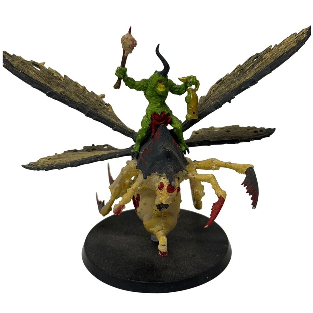Warhammer 40k Chaos Daemons Nurgle Plague Drone Painted Miniature Fly Rider
